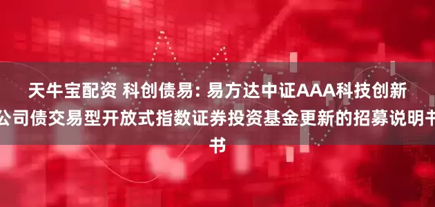天牛宝配资 科创债易: 易方达中证AAA科技创新公司债交易型开放式指数证券投资基金更新的招募说明书