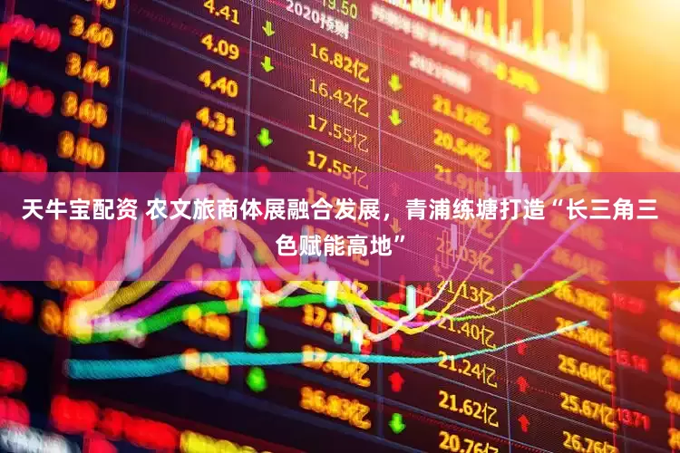 天牛宝配资 农文旅商体展融合发展，青浦练塘打造“长三角三色赋能高地”